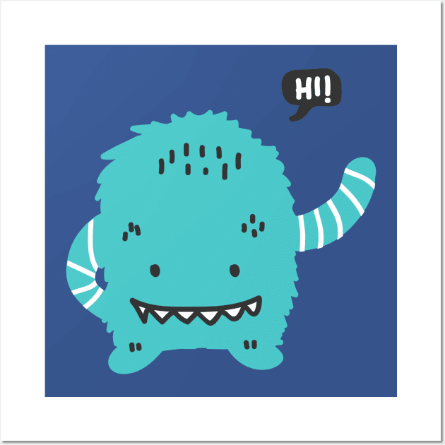 Hello monster Wall Art by UniqueDesignsCo